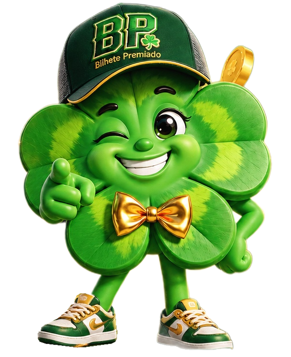 Mascote verde do Bilhete Premiado